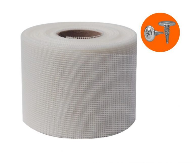 Cinta De Malla Adherible Exterior Rollo De 10 Cm X 45 M Plafones MG