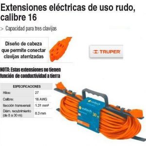 EXTENSION 10M CAL. 16 USO RUDO 48046 TRUPER