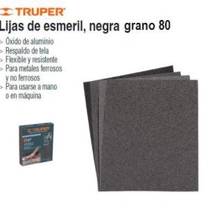 LIJA ESMERIL GRANO 80 11602 NEGRA TRUPER